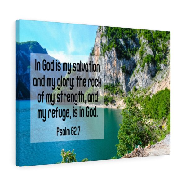 Scripture Canvas In God is My Salvation Psalm 62:7 Christian Bible Verse Meaningful Framed Prints, Canvas Paintings - Image 5