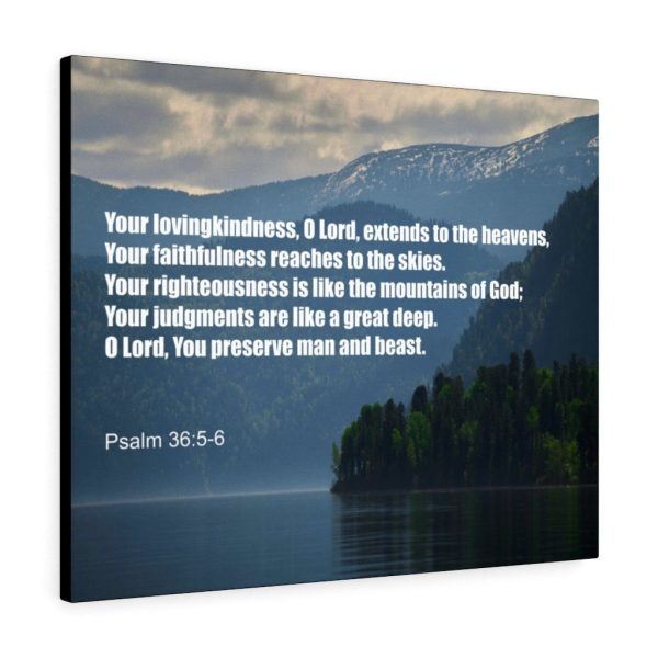 Scripture Canvas Your Lovingkindness Psalm 36:5-6 Christian Bible Verse Meaningful Framed Prints, Canvas Paintings - Image 4