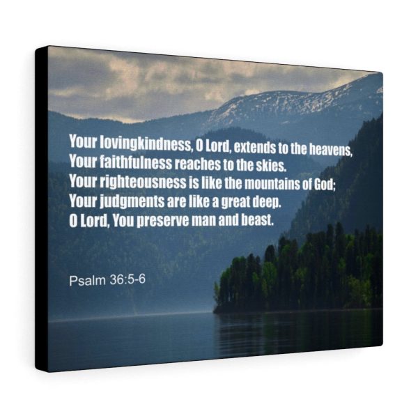 Scripture Canvas Your Lovingkindness Psalm 36:5-6 Christian Bible Verse Meaningful Framed Prints, Canvas Paintings - Image 6