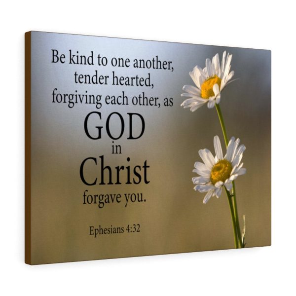 Bible Verse Canvas Be Kind to One Another Ephesians 4:32 Christian Framed Prints, Canvas Paintings - Image 6