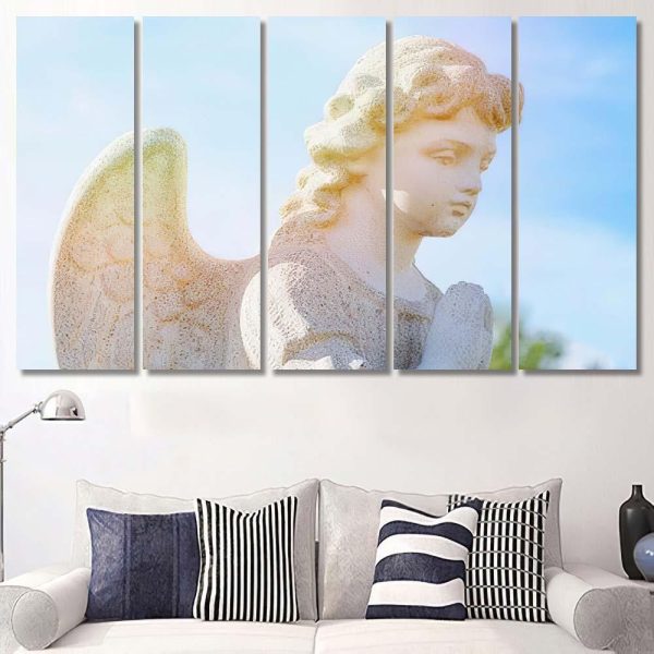 Nice Angel Sunlight Religion Christianity Faith Christian Premium Multi Canvas Prints, Multi Piece Panel Canvas Luxury Gallery Wall Fine Art Print - Image 8