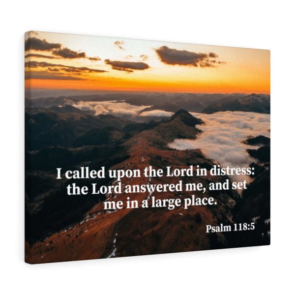 Scripture Canvas Called on the Lord Psalm 118:5 Christian Bible Verse Meaningful Framed Prints, Canvas Paintings - Image 3