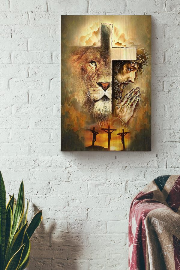 Lion Of Judah Christian Gift For Son Of God Church Decor Canvas Framed Prints, Canvas Paintings - Image 2