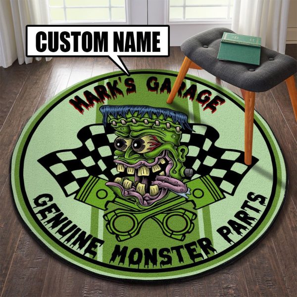 Personalized Monster Parts Round Mat Round Floor Mat Room Rugs Carpet Outdoor Rug Washable Rugs