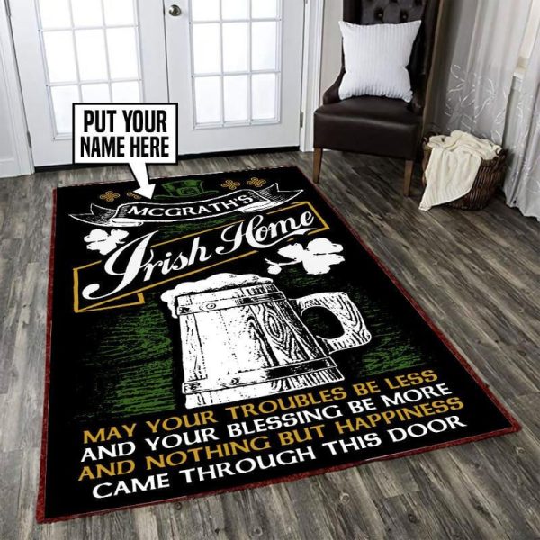 Personalized Irish Pub Round Mat Round Floor Mat Room Rugs Carpet Outdoor Rug Washable Rugs