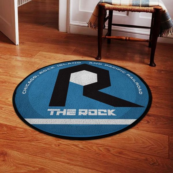 Chicago Round Mat Chicago Rock Island And Pacific Railroad Round Floor Mat Room Rugs Carpet Outdoor Rug Washable Rugs