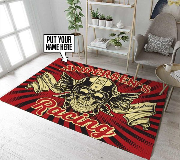 Personalized Racing Round Mat Round Floor Mat Room Rugs Carpet Outdoor Rug Washable Rugs