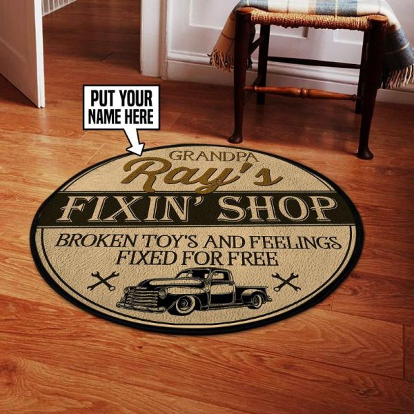 Personalized Fixing Shop Broken Toy'S And Feeling Round Mat Round Floor Mat Room Rugs Carpet Outdoor Rug Washable Rugs - Image 2