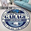 Personalized Garage Hot Rod Round Mat Round Floor Mat Room Rugs Carpet Outdoor Rug Washable Rugs - Image 4