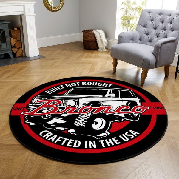 Built Not Bough Hot Rod Garage Round Mat Round Floor Mat Room Rugs Carpet Outdoor Rug Washable Rugs - Image 3