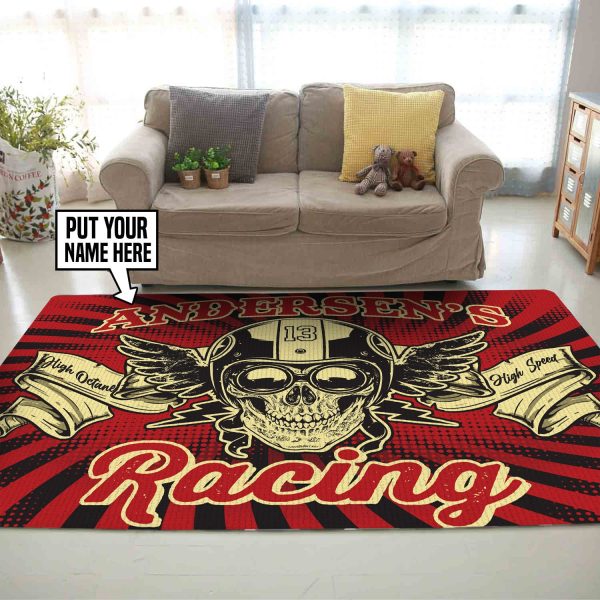 Personalized Racing Round Mat Round Floor Mat Room Rugs Carpet Outdoor Rug Washable Rugs - Image 2