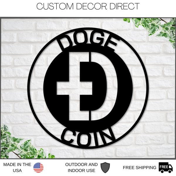 Dogecoin Sign, Metal Dogecoin Sign, Personalized Dogecoin, Custom Cryp - Image 2