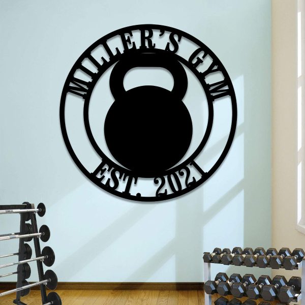 Metal Gym Sign, Custom Fitness Center, Cross Fit Club Decor, Wedding, - Image 2