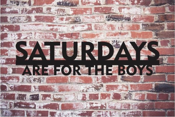 Saturdays Are For The Boys Metal Steel Art Cut Metal Sign Decorations