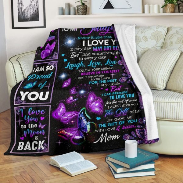 Follow Your Dream Mom To Daughter Fleece Blanket Fleece Blanket