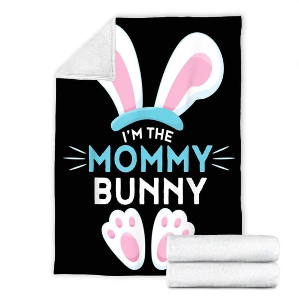 Fleece Blanket I'm The Mommy Bunny Gift For Mom - Image 3