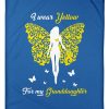 I Wear Yellow For My Granddaughter Spina Bifida Awareness Fleece Blank - Image 4