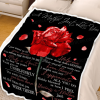 Rose Blanket Gift For Mom You Mean The World To Me - Image 2