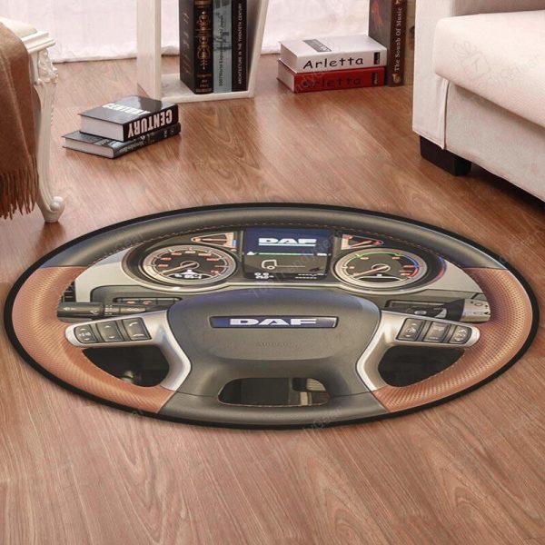 Daf Living Room Round Mat Circle Rug Daf Truck - Image 4