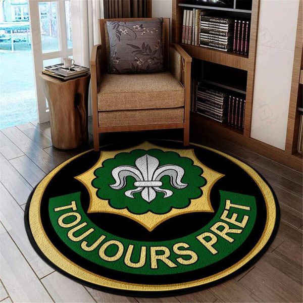 2Nd Cavalry Regiment Round Mat Round Floor Mat Room Rugs Carpet Outdoor Rug Washable Rugs