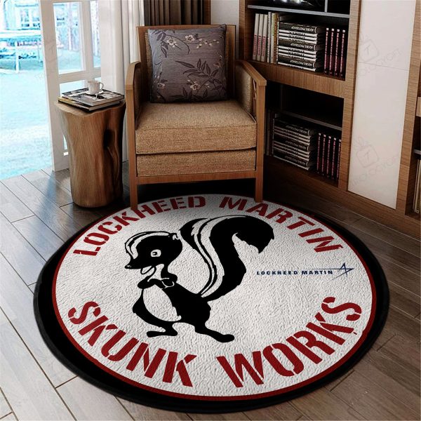 Lockheed Martin Skunk Works Round Mat Round Floor Mat Room Rugs Carpet Outdoor Rug Washable Rugs - Image 2