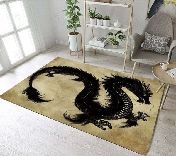 Dragon Luxury Rectangle Rug Decor Area Rugs For Living Room Bedroom Kitchen Rugs Home Carpet Flooring Rs012571 Print