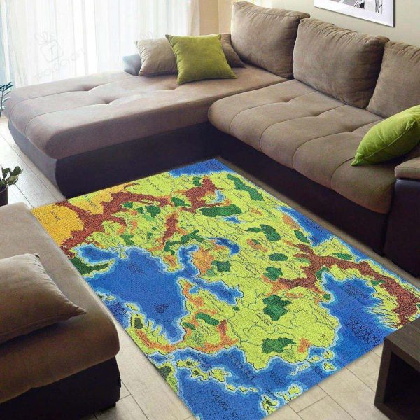 Felacia Dungeons & Dragons Greyhawk Maps Rectangle Rug Decor Area Rugs For Living Room Bedroom Kitchen Rugs Home Carpet Flooring Rs013415 Print