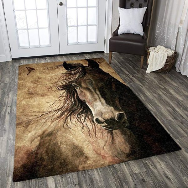 Horse Rectangle Rug Decor Area Rugs For Living Room Bedroom Kitchen Rugs Home Carpet Flooring Rs016035 Print