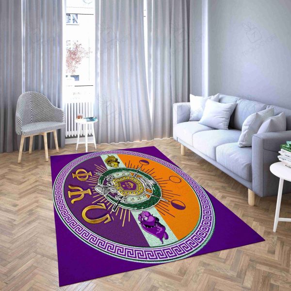 Omega Psi Phi Round Rectangle Area Rugs Carpet For Living Room, Bedroom, Kitchen Rugs, Non-Slip Carpet Rp123569 Print