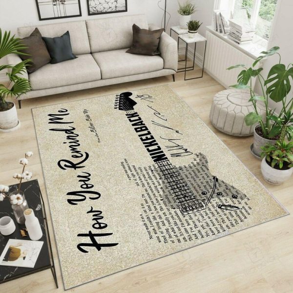 Nickelback Mat All Over Print Rectangle Area Rugs Carpet For Living Room, Bedroom, Kitchen Rugs, Non-Slip Carpet Rp123282 Print